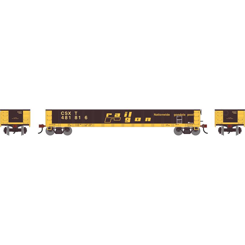 Athearn RTR 1860 HO Scale 52' Mill Gondola CSX CSXT 481816
