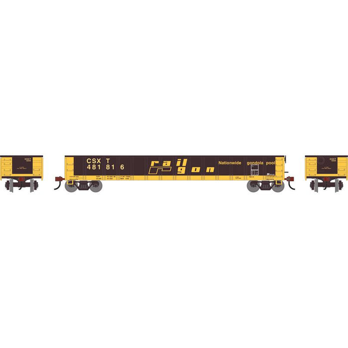 Athearn RTR 1860 HO Scale 52' Mill Gondola CSX CSXT 481816