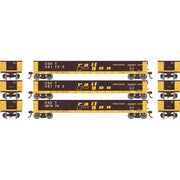 Athearn RTR 1861 HO Scale 52' Mill Gondola CSX CSXT 3-Pack
