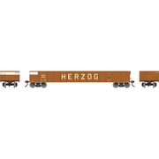 Athearn RTR 1862 HO Scale 52' Mill Gondola Herzog HZGX 3902