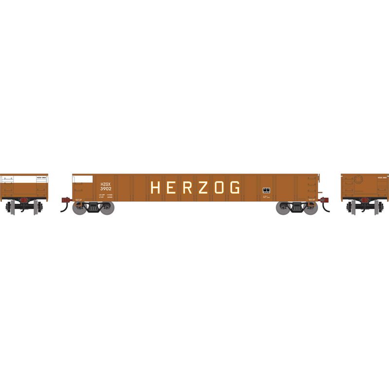Athearn RTR 1862 HO Scale 52' Mill Gondola Herzog HZGX 3902