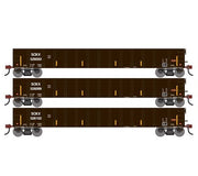 Athearn RTR 1867 HO Scale 52' Mill Gondola SMBC Rail Services SOXX 3-Pack