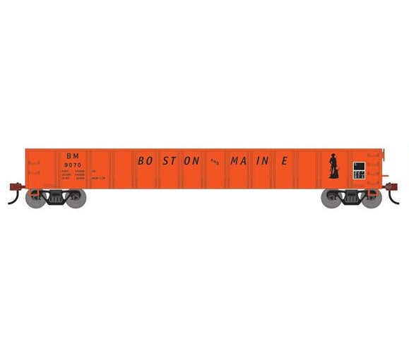 Athearn RTR 1868 HO Scale 52' Mill Gondola Boston & Maine B&M 9070