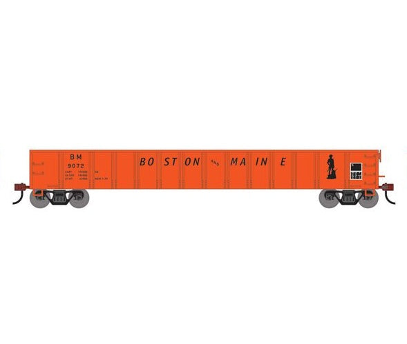 Athearn RTR 1869 HO Scale 52' Mill Gondola Boston & Maine B&M 9072