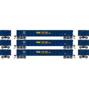 Athearn RTR 1873 HO Scale 52' Mill Gondola Gondola Connection CRLE 3-Pack
