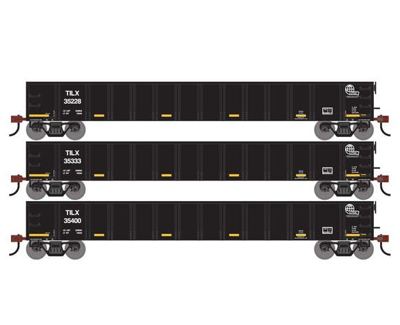 Athearn RTR 1876 HO Scale 52' Mill Gondola Trinity Leasing TILX 3-Pack