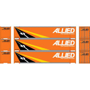 Athearn RTR 19136 HO Scale 48' Container Allied Van Lines AVLU 3 Pack #1