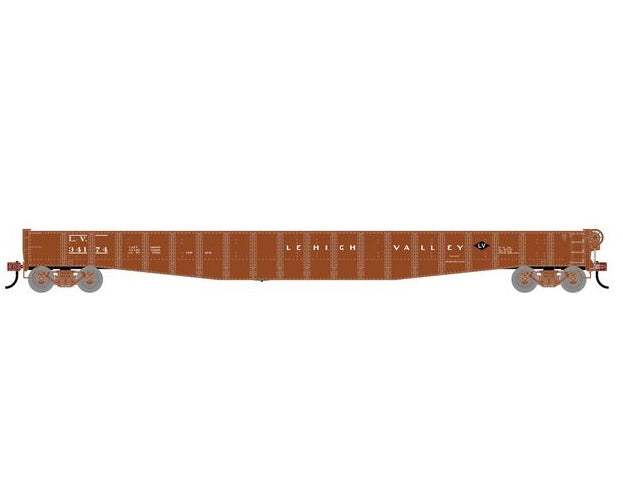 Athearn RTR 1952 HO Scale 65' Mill Gondola Lehigh Valley LV 34174