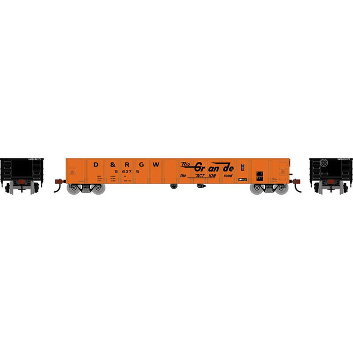 Athearn RTR 1981 HO Scale 52' Mill Gondola Rio Grande D&RGW 56375