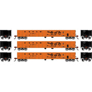 Athearn RTR 1983 HO Scale 52' Mill Gondola Rio Grande D&RGW 3-Pack