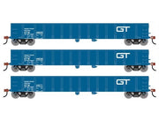 Athearn RTR 1989 HO Scale 52' Mill Gondola Grand Trunk Western GTW 3-Pack