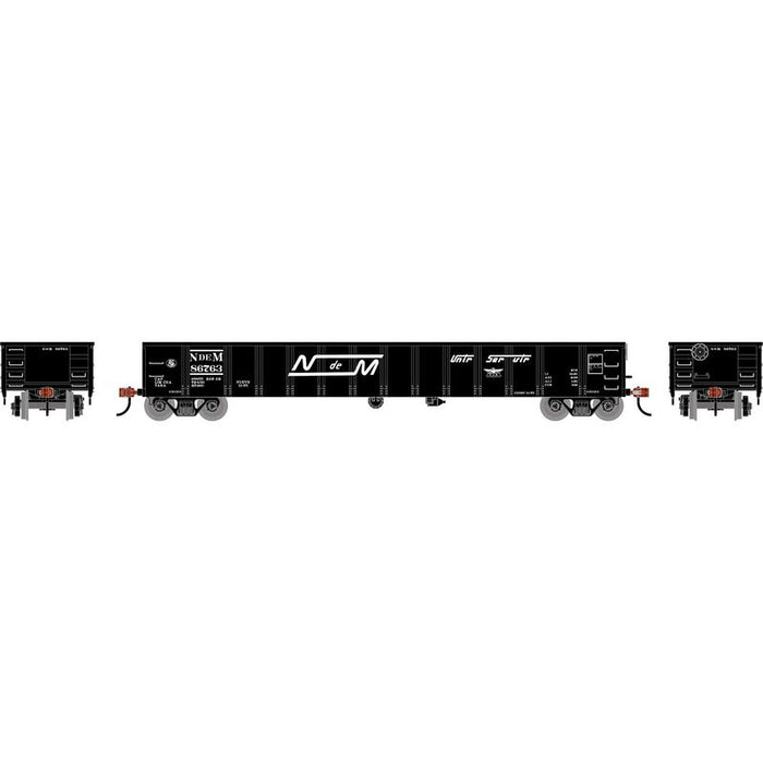 Athearn RTR 1990 HO Scale 52' Mill Gondola Nacionales de Mexico NdeM 86763