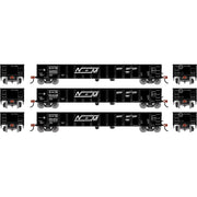 Athearn RTR 1992 HO Scale 52' Mill Gondola Nacionales de Mexico NdeM 3-Pack