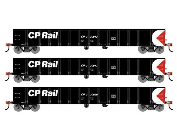 Athearn RTR 1998 HO Scale 52' Mill Gondola Canadian Pacific CP 3-Pack