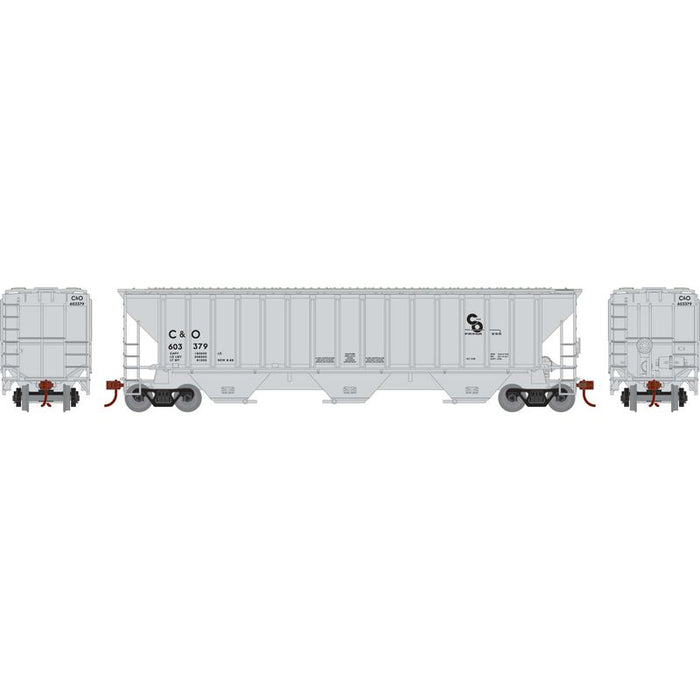 Athearn RTR 22268 HO Scale PS 4740 Covered Hopper Chesapeake & Ohio C&O 603379