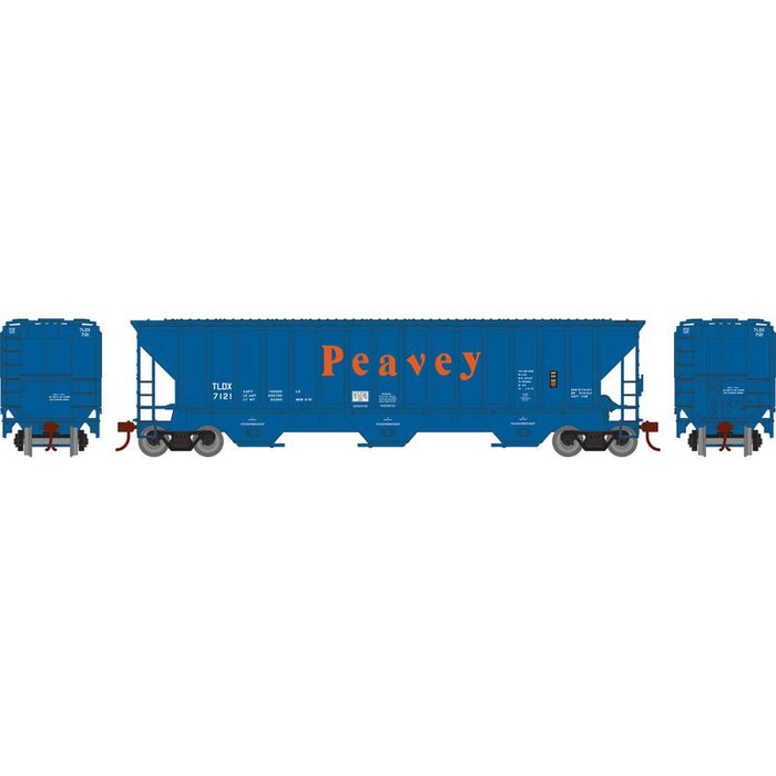 Athearn RTR 22273 HO Scale PS 4740 Covered Hopper Peavey TLDX 7121