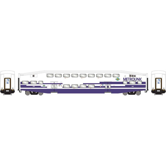 Athearn RTR 28584 N Scale Bombardier Coach Car Metrolink As Delivered SCAX 190