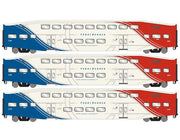 Athearn RTR 28588 N Scale Bombardier Coach Cars Utah FrontRunner UTAX 3 Pack