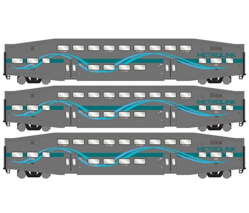 Athearn RTR 29701 HO Scale Bombardier Coach Metrolink Refurbished SCAX 3 Pack