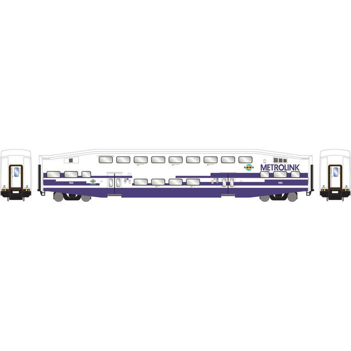 Athearn RTR 29704 HO Scale Bombardier Coach Metrolink As Delivered SCAX 183