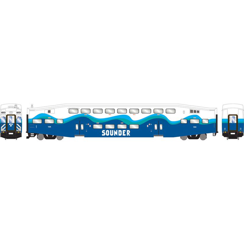 Athearn RTR 29710 HO Scale Bombardier Control Car Sounder SDRX 104