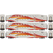 Athearn RTR 29714 HO Scale Bombardier Coach New Mexico Railrunner NMRX 3 Pack
