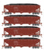 Athearn RTR 33079 HO Scale 40' Offset Coal Hopper W/Load Santa Fe ATSF 4-Pack #2