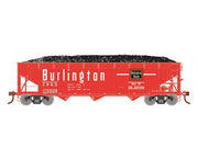 Athearn RTR 33080 HO Scale 40' Offset Coal Hopper W/Load Burlington CB&Q 170008
