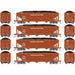 Athearn RTR 33084 HO Scale 40' Offset Coal Hopper W/Load Canadian National CN 4-Pack #1