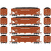 Athearn RTR 33085 HO Scale 40' Offset Coal Hopper W/Load Canadian National CN 4-Pack #2