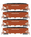 Athearn RTR 33085 HO Scale 40' Offset Coal Hopper W/Load Canadian National CN 4-Pack #2