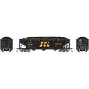 Athearn RTR 33089 HO Scale 40' Offset Coal Hopper W/Load Seaboard Coast Line SCL 160587