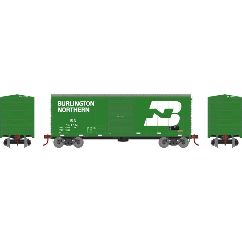 Athearn RTR 67963 HO Scale 40' Modernized Boxcar Burlington Northern BN 161155