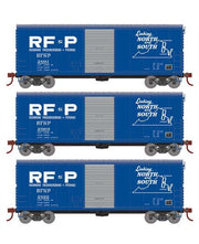 Athearn RTR 67977 HO Scale 40' Modernized Boxcar RF&P 3 Pack