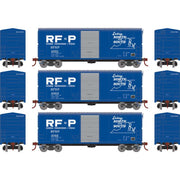 Athearn RTR 67977 HO Scale 40' Modernized Boxcar RF&P 3 Pack