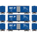 Athearn RTR 67977 HO Scale 40' Modernized Boxcar RF&P 3 Pack