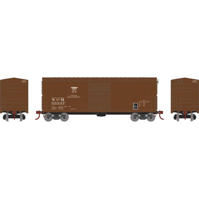Athearn RTR 67978 HO Scale 40' Modernized Boxcar Nacionales de Mexico NdeM 66937