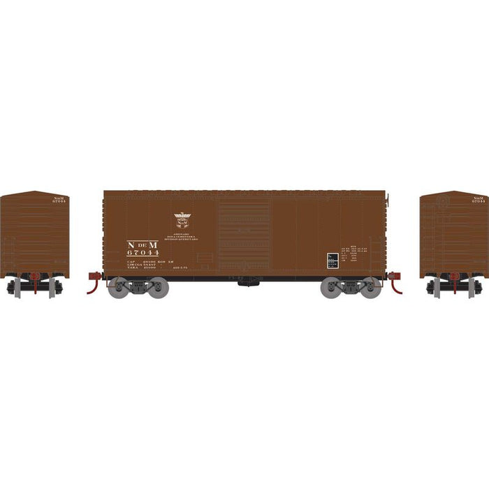 Athearn RTR 67979 HO Scale 40' Modernized Boxcar Nacionales de Mexico NdeM 67044