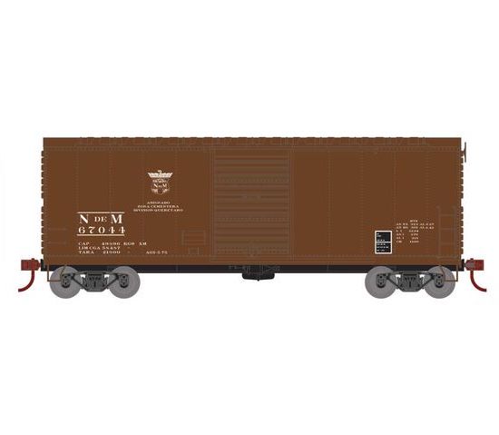 Athearn RTR 67979 HO Scale 40' Modernized Boxcar Nacionales de Mexico NdeM 67044