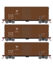 Athearn RTR 67980 HO Scale 40' Modernized Boxcar Nacionales de Mexico NdeM 3 Pack