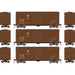 Athearn RTR 67980 HO Scale 40' Modernized Boxcar Nacionales de Mexico NdeM 3 Pack