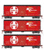 Athearn RTR 69435 HO Scale 40' Modernized Boxcar Santa Fe ATSF 3 Pack