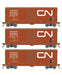 Athearn RTR 69444 HO Scale 40' Modernized Boxcar Canadian National CN 3 Pack