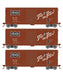 Athearn RTR 69447 HO Scale 40' Modernized Boxcar Frisco SLSF 3 Pack