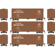 Athearn RTR 69453 HO Scale 40' Modernized Boxcar Seaboard Air Line SAL 3 Pack