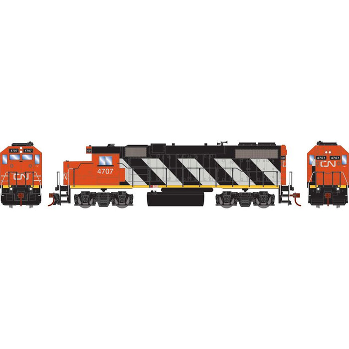 Athearn RTR 72205 HO Scale EMD GP38-2 Canadian National CN 4707 Sound-Ready w/ Speaker