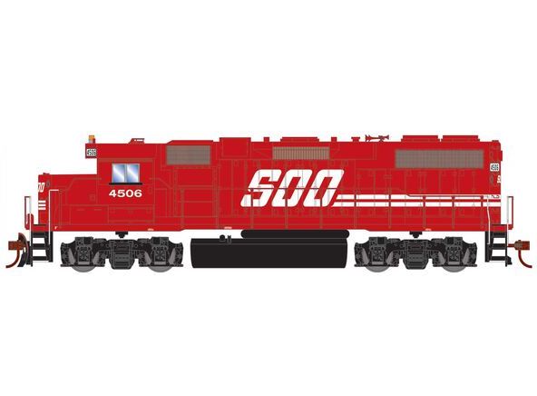 Athearn RTR 72206 HO Scale EMD GP38-2 SOO Line 4506 Sound-Ready w/ Speaker