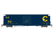 Athearn RTR 72831 HO Scale 60' ICC High Cube Boxcar Chessie System B&O 410009