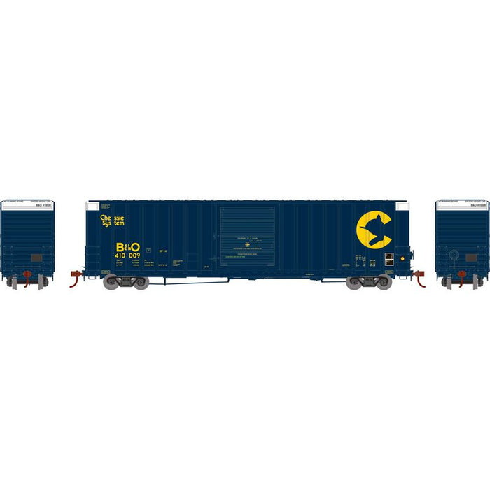 Athearn RTR 72831 HO Scale 60' ICC High Cube Boxcar Chessie System B&O 410009