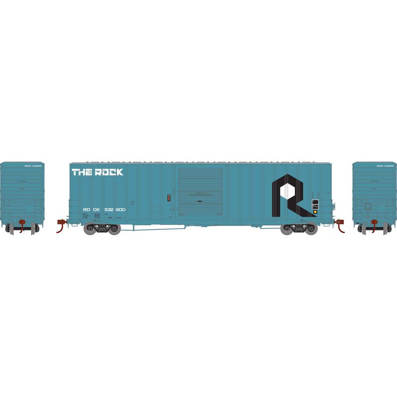 Athearn RTR 72846 HO Scale 60' ICC High Cube Boxcar Rock Island Rock 532600